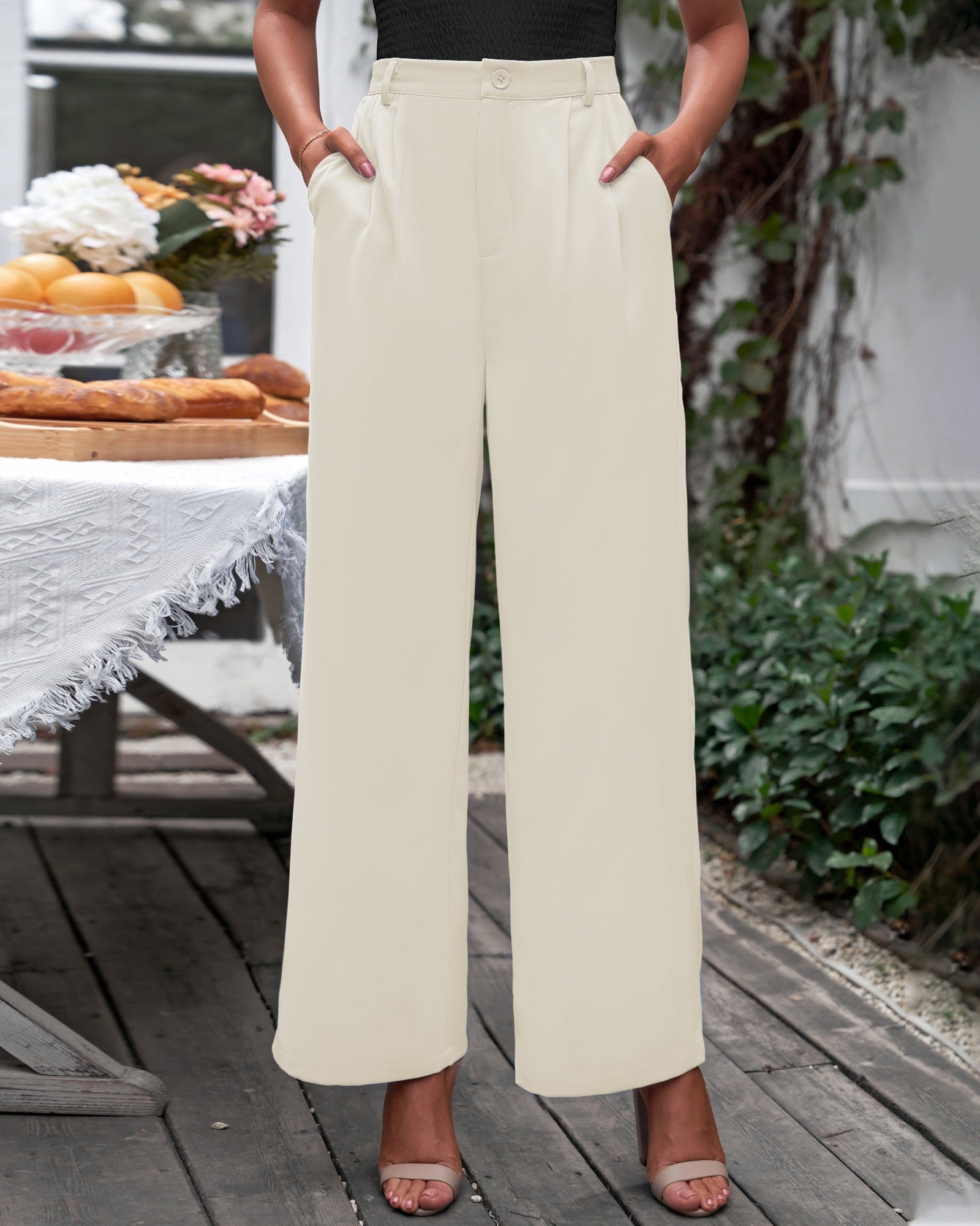 Women's Casual Dress Pants Business Office Casual High Waisted