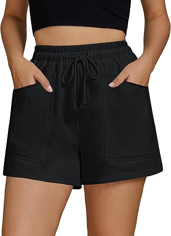 2025 For Women's Active Elastic Waist Drawstring Jogger Shorts for Hiking