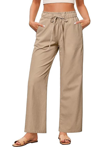 GRAPENT Women's Breathable Lounge Drawstring Pants Elastic Waist Relaxed Fit Soft Trouser